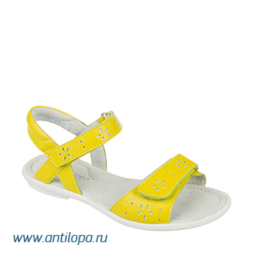 6439-817 туфли откр дшк/шк  желт